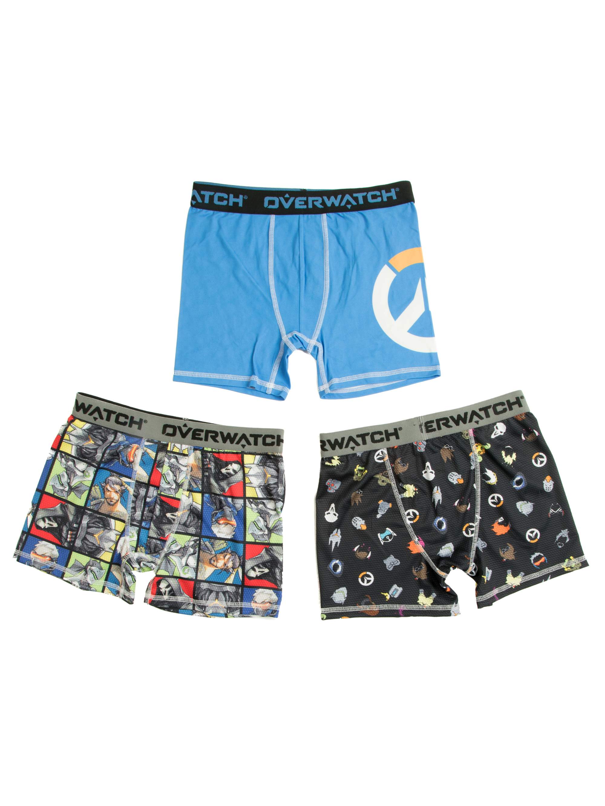 Overwatch Boys Underwear, 3 Pack Boxer Brief (Little Boys \u0026 Big Boys)